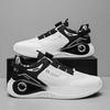 Mens Sneakers with Rotating Buckle Comfy Non Slip Lace up Durable Shoes for Mens Outdoor Activities