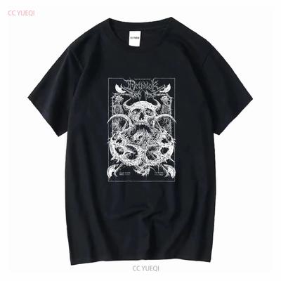Dethklok Skull T Shirt Black Cotton Sd45524 Long Or Short Sleeves Vintage Washed Breathable Graphic Streetwear Versatile