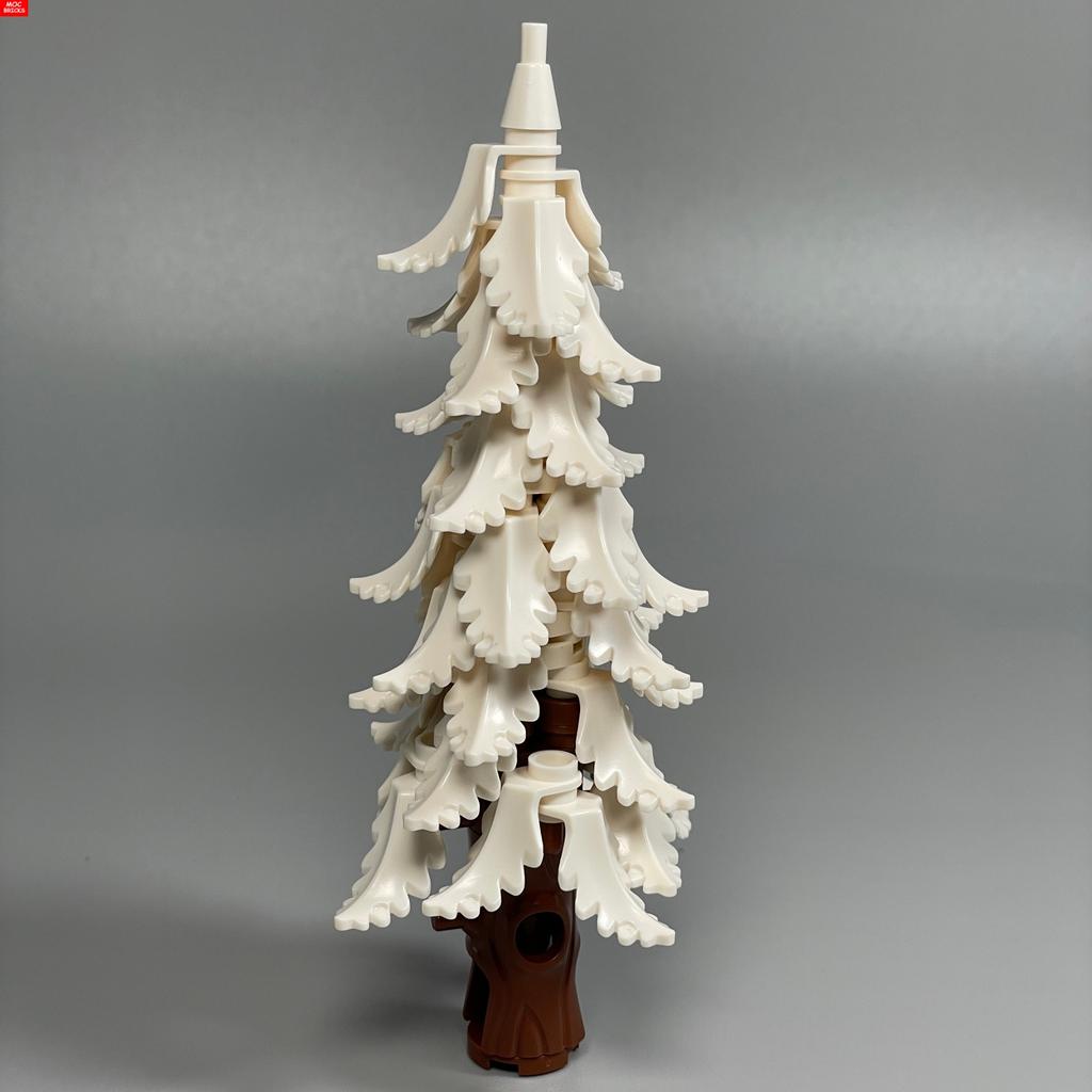 Non-Toxic Moc Bricks Height About 147Mm Pine And Cypress Snowfield Ice Skiing Winter Park Secene Educational Building Blocks Kids Toys