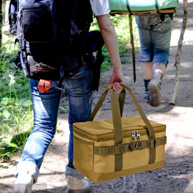 Outdoor Camping Storage Bag Waterproof Camping Travel Organizer Bag Large Capacity Storage Handbag Thermal Lunch Box Picnic Bag