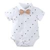 Summer Boys' Baby Gentleman Dress Printed Crawler Clothing Baby Triangle Ha Clothing