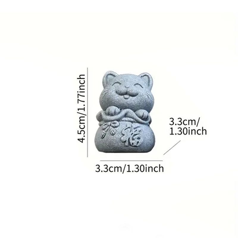 Cat Furniture Decorative Ornaments, Bonsai Rockery Desktop Office Gift Animal Creative Small Ornaments Decoration Miniatures