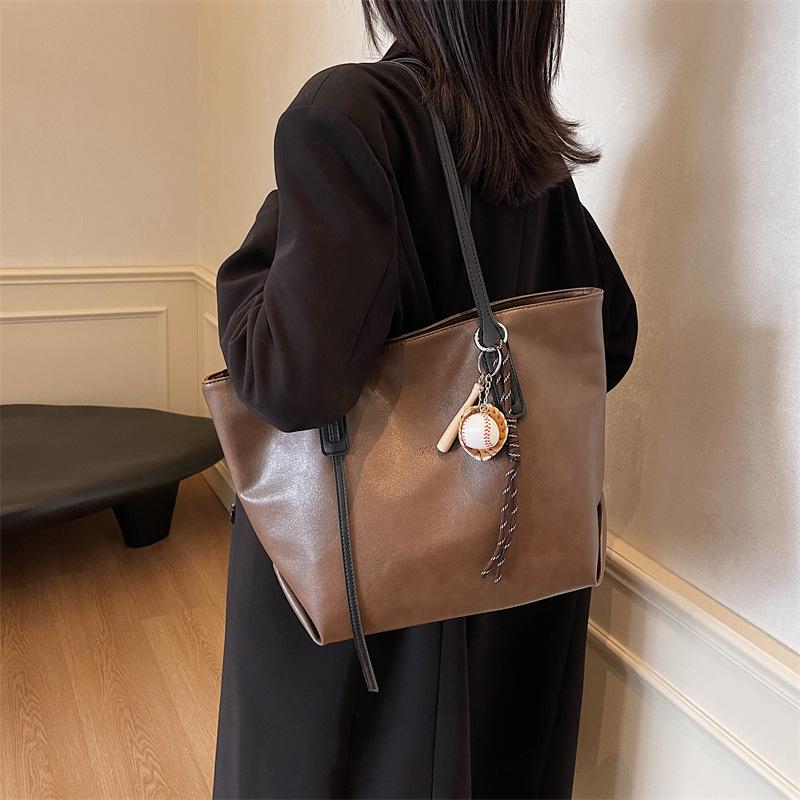 Canvas bag women's bag 2025 new simple fashion large capacity women's shoulder bag casual tote bag