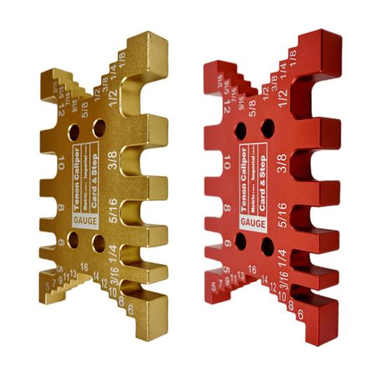 Woodworking Tenon Card Caliper Measurement Tool Durable Structure Comfortable Grip Smooth Operation Portable Tenon Card Caliper