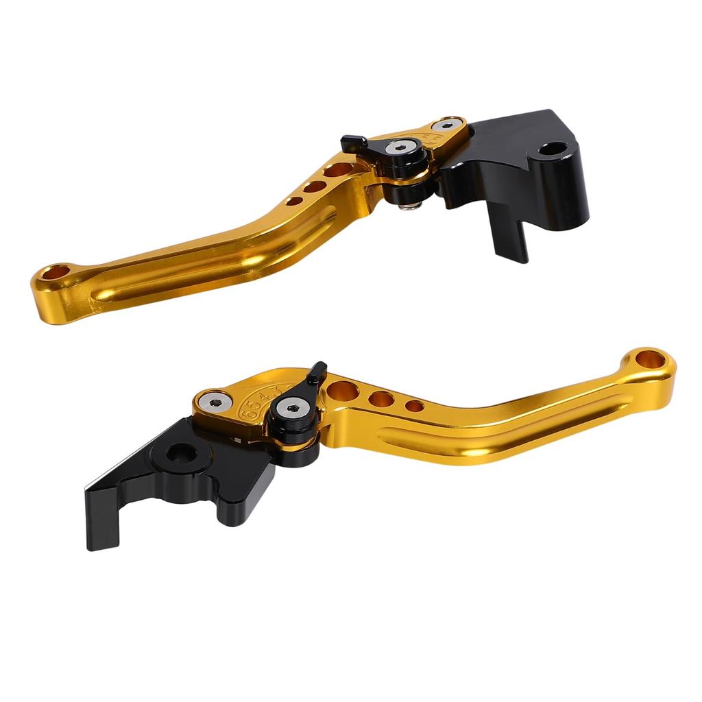 Nakira Brake Clutch Lever Set Ninja250 Ninja400 Z250 Z400 Versis-X250 (Gold)