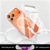 iPhone 17 Pro Max Color-Block Airbag Transparent Magnetic Case - New Anti-Fall Protective Cover
