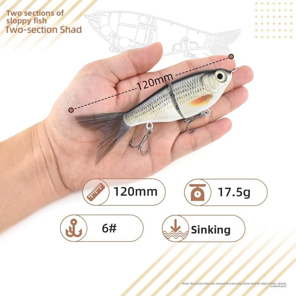 Hard Baits Bass Lure Glide Action Swimbait High Performance Artificial Bait  Sea Fishing