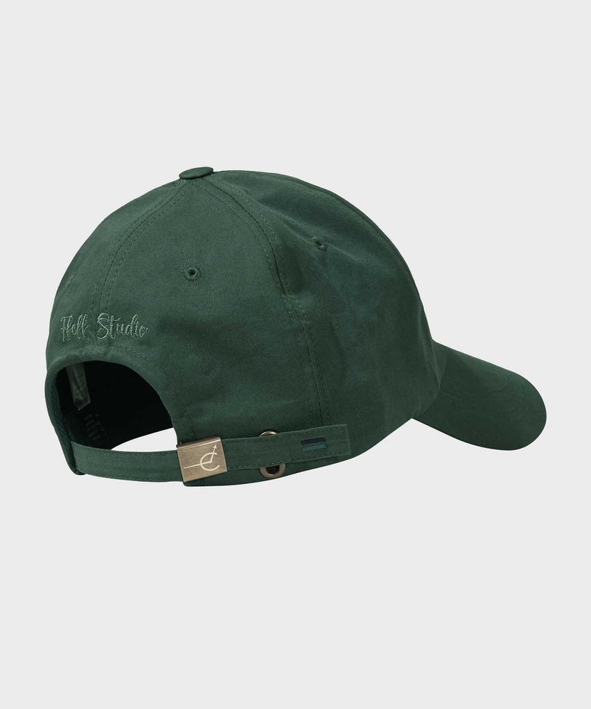 FFEFF STUDIO Washed Cotton Wappen Ball Cap (Dark Green)