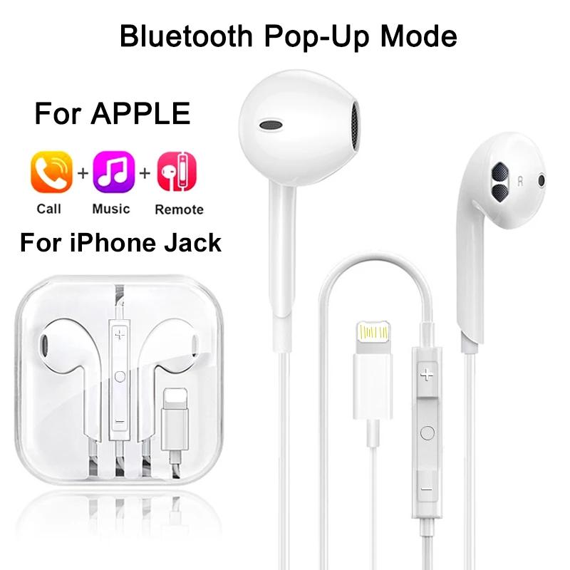 

Original Wired Lightning Earphones Headset Accessories for Apple iPhone 14 13 12 11 pro Max Mini X XS XR 7 8 6 plus SE 2020