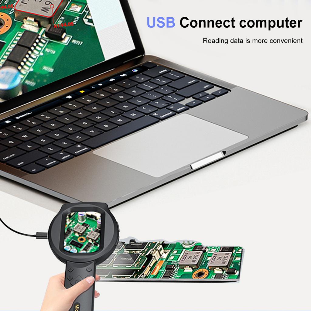 Microscope for Adults Kids 2.8 Inch IPS Screen Digital Microscope 1080P Handheld Coin Magnifier for Coin and Jewelry Collectors