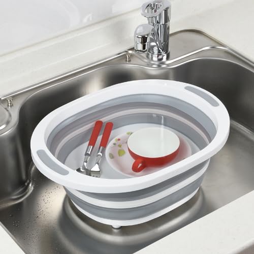 Pearl Metal Kitchen Mate HB-6356 Foldable Washtub and Cutting Board