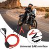 SAE Connector Battery Charger Extension Cable With Button Quick Connector SAE Adapter For Car Lawn Mower ATV RV Motorcycle