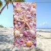 Schelpen Zeester Strandlaken, Perfect voor Zomerstrandplezier Ontspanning Handdoek
