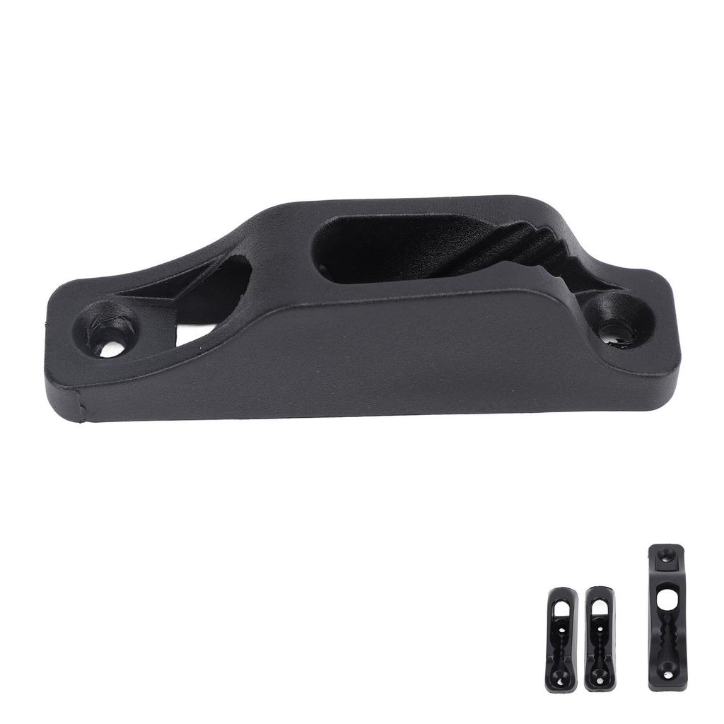 Boat Rope Clam Cleat Nylon Non Slip Stable Fastening Clam Cleat for Yachts Ships Black