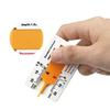 4Pcs Plastic Tire Tread Depth Gauge Plastic Portable Measuring Tread Depth Gauge Digital for Motorcycle Vehicle Car 0-20 Mm
