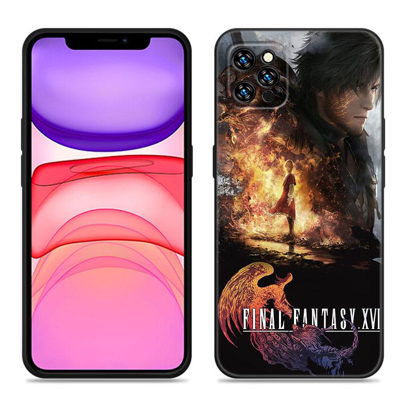 Чехол для телефона Game Final Fantasy для Apple iPhone 12 13 Mini 11 14 15 Pro Max 7 8 Plus X XR XS SE 2020 2022 черный силиконовый чехол iPhone 14 Plus
