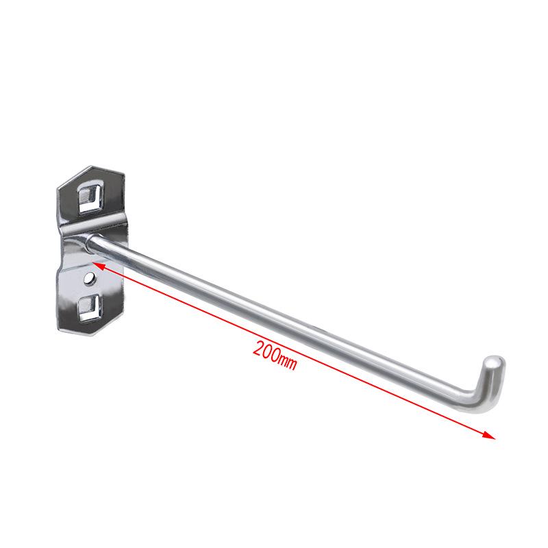 Panou Perforat Metalic cu Găuri Pătrate, Raft pentru Scule cu Cârlige pentru Șurubelnițe