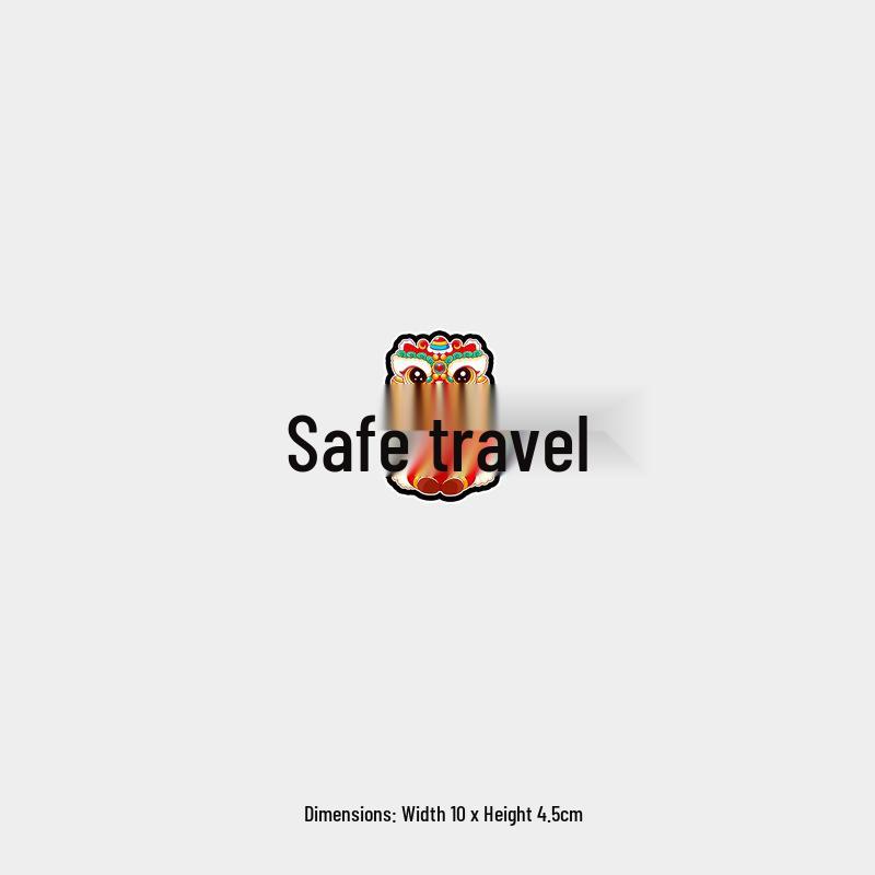 

Year of the Horse Spring Festival Reflective Car Sticker: Safe Travel & Fun Graphic for Rear Windshield