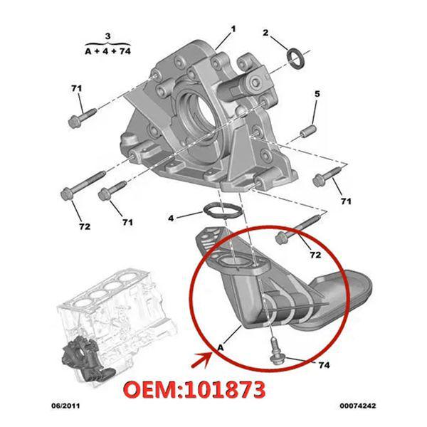 Oil Pump Strainer for Peugeot 307/408/407 & Citroen Sega C4 Engines