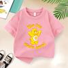Bears Childrens Clothing Summer Pure Cotton Tshirts for Boys and Girls Fun Cartoon Style Versatile Shortsleeved Tops