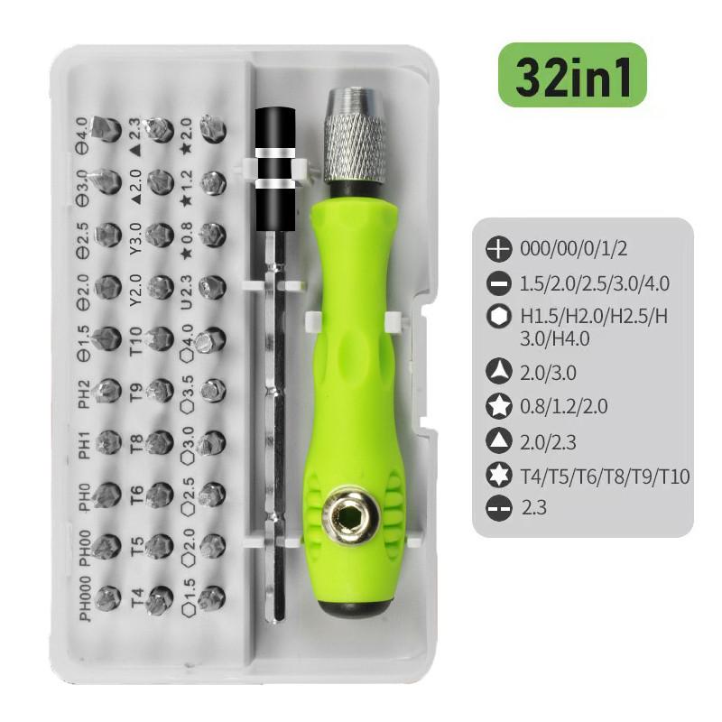 Electronic repair tool 32 in 1 screwdriver set, precision mini magnetic multifunctional hand kit