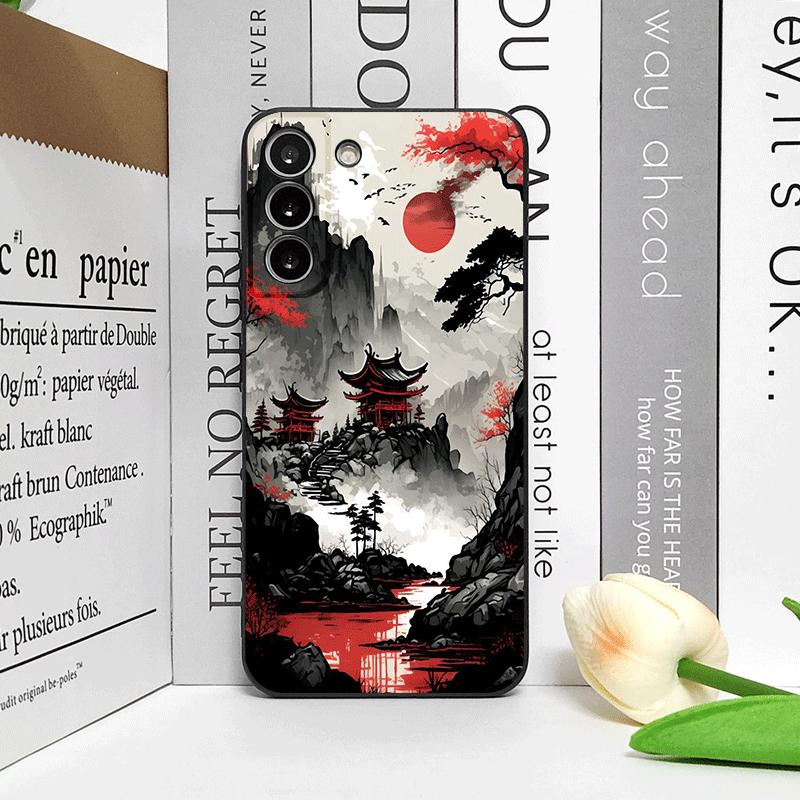 Ink Art Print Japanese Landscape Mountain Phone Case for Motorola Moto G85 G75 G04 G05 G34 E14Pro Edge 50 Fusion 40 30 Neo Cover