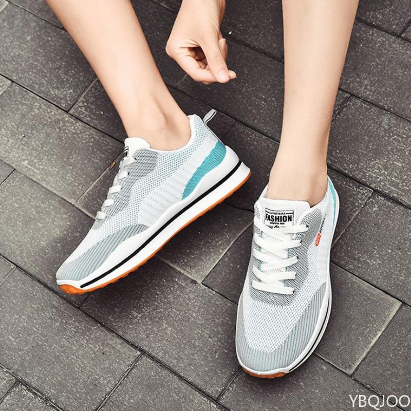 

Men s New Breathable Sneakers Versatile comfortable running shoes Fashion nonslip mesh Shoes Casual light Male sports shoe Homme 44 серый