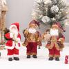 Cross-border Special 30cm Standing Santa Claus Christmas Decorations Pink Red Christmas Doll Customization