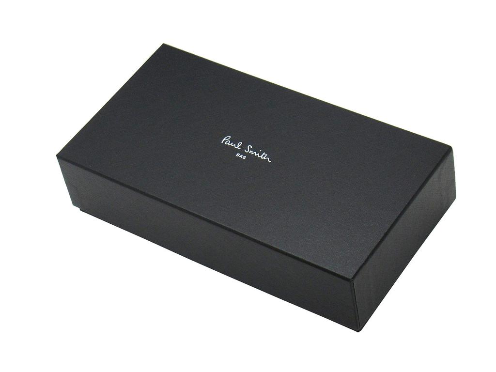 Carteira Longa Paul Smith Clássica de Couro de Vaca com Aba, Azul