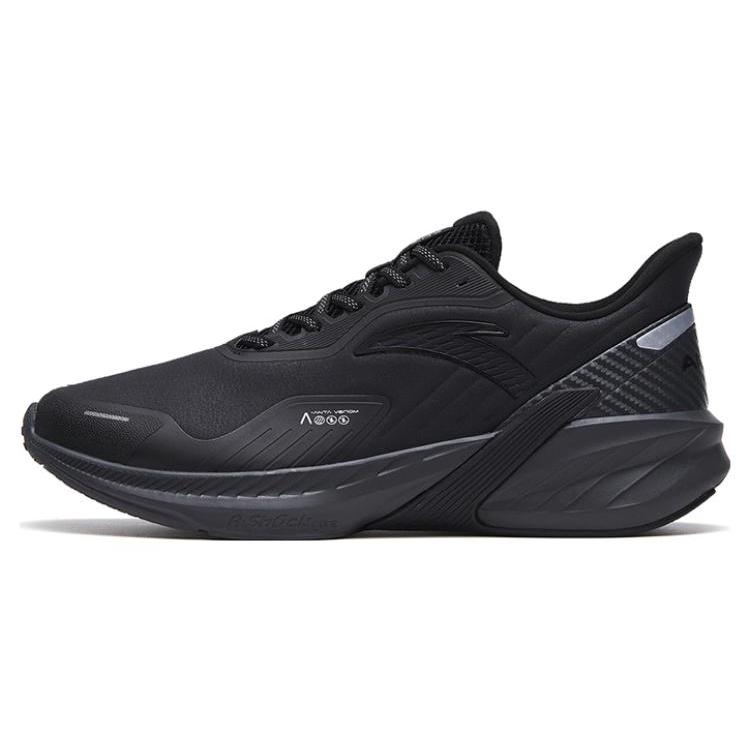 New Anta DuCi4 Cushioned Slip Resistant Low Top Running Shoes Men's Black 112315520-7