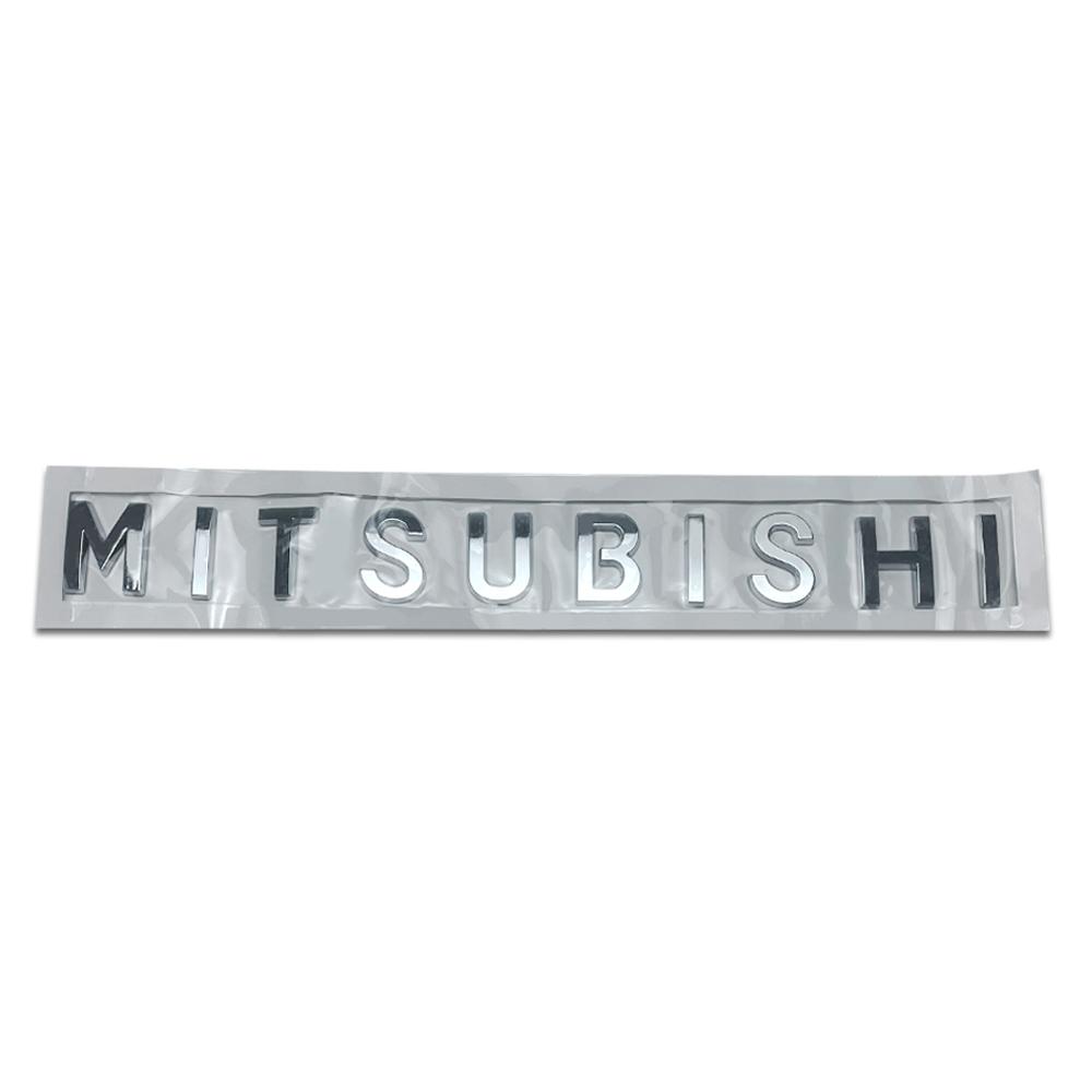 3D ABS Car Front Hood Letter Logo Badge Styling Sticker For Mitsubishi Ralliart Lancer EX Outlander 3 Pajero 4 Galant ASX L200