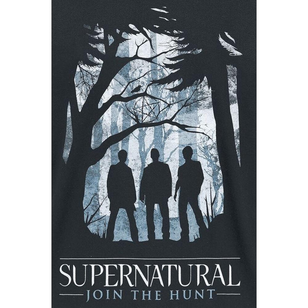 Supernatural Unisex Adult Silhouette T-Shirt