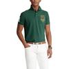 Polo Ralph Lauren Logo Brodat Casual Tricot Mânecă Scurtă Polo Bărbați Polo Verde Închis 710807546-005