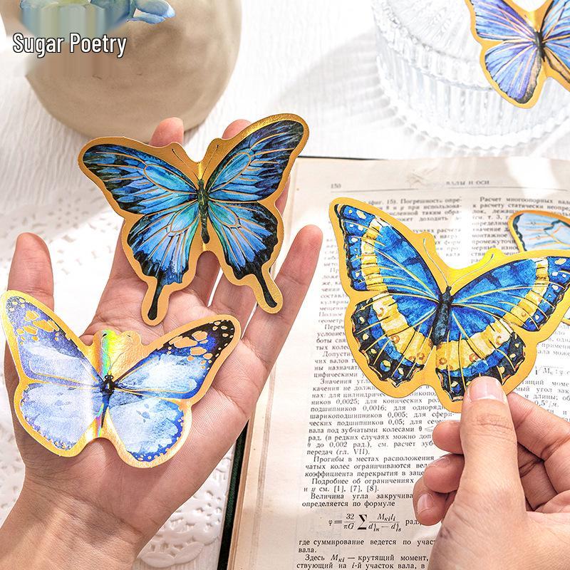 Gold Foil Butterfly Sticker Pack - Diary Series (6 Styles)