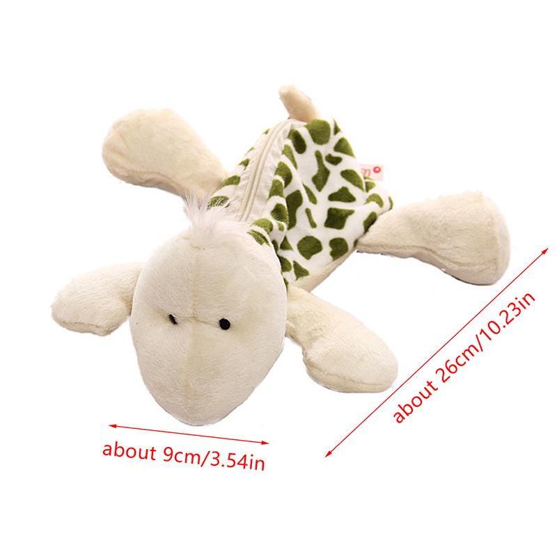 Creative Small Crocodile Turtle Plush Pen Bag Cartoon Animal Shape Funny Stationery Bag Pencil Case School Supplies