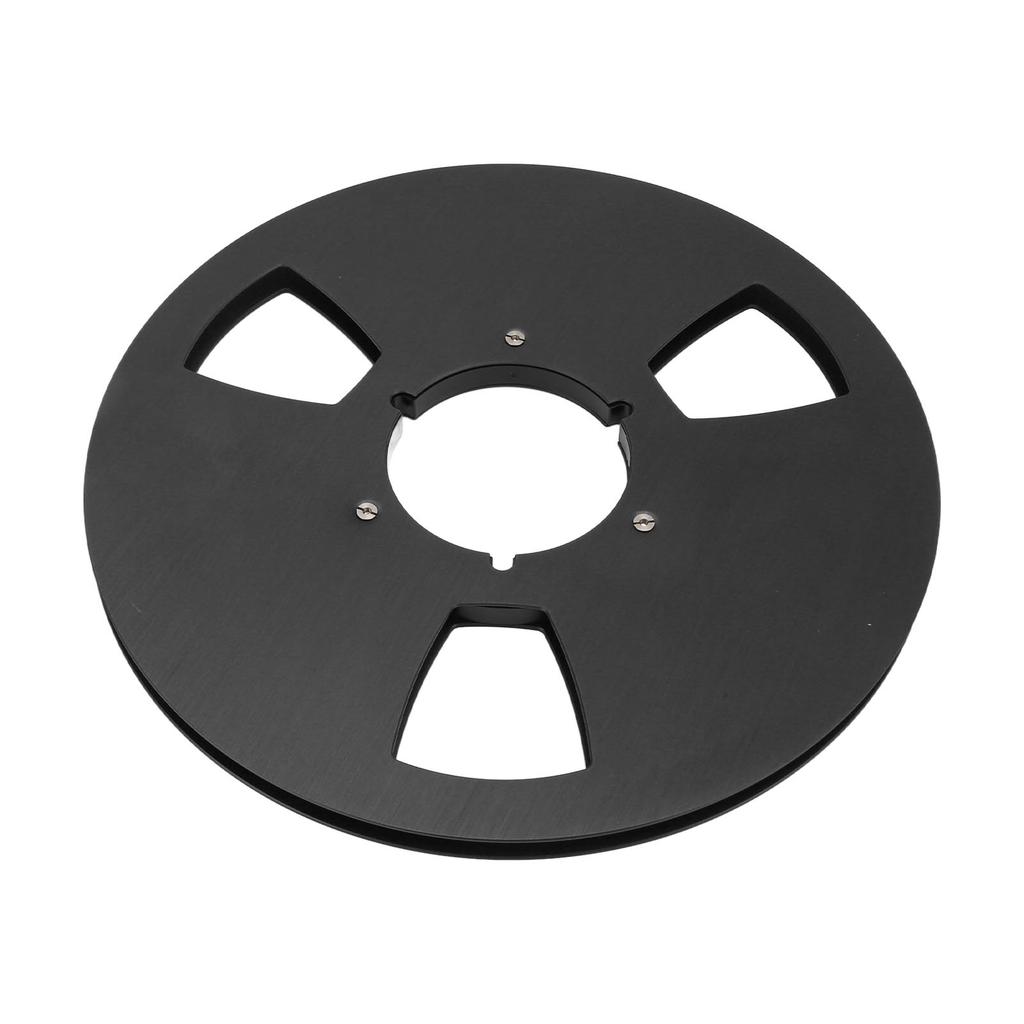 1 4 10.5 Inch Empty Tape Reel 3 Holes Universal Sound Tape Takeup Reel for Recording Open Reel Takeup Reel Machine Black