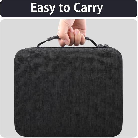 Label Printer Case Compatible with Brother P-Touch PT-D610BT/PT-D610BTVP/PTD600 Business Professional Connected Label Maker(Black Case)