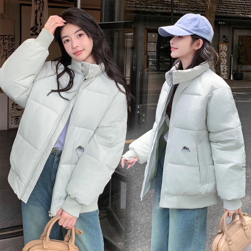 2025 Autumn and Winter New Fashion Temperament Cotton Clothes and Cotton Clothes Are Versatile Stand-up Collar Cotton Jackets Women's Short Jackets