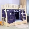 Cortina Integrada para Cama em Beliche Trapezoidal: Rede Mosquiteira e Anti-Poeira para Camas de Dormitório de Mãe e Filho