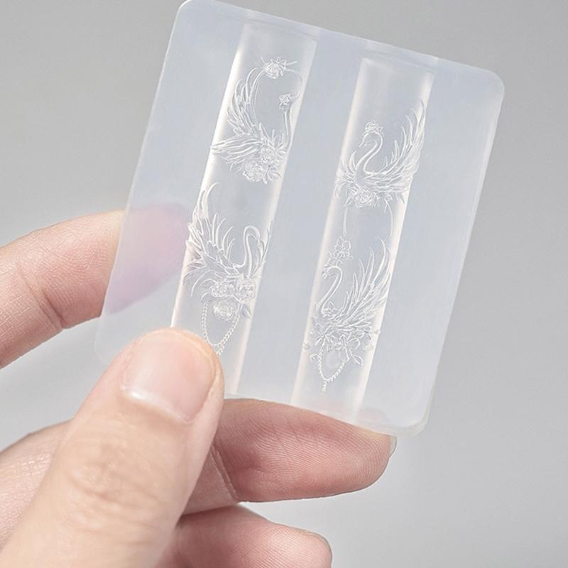 Professional 3D Nail Embossing Mold Reusable Silicone Template For Salon Home Manicure Nail Art Manicure Accessories