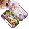 DIY Wooden Doll House Box Miniature Toy with LED Light Decoration Birthday Christmas Gift Toys for KidQ-010