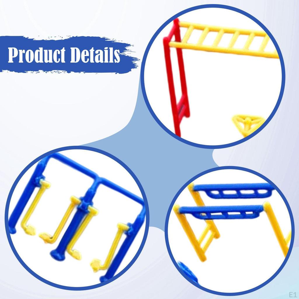 Mini-Outdoor-Fitnessgeräte-Modelle, Miniatur-Sportarten :150 kleine, realistische Simulationsdekorationen