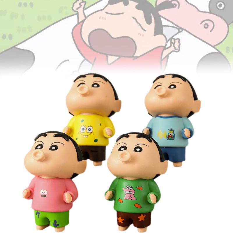 Entzückende PVC Shin-chan Figur Sammlerstück Niedlicher Cartoon-Charakter Ausstellungsstück Set