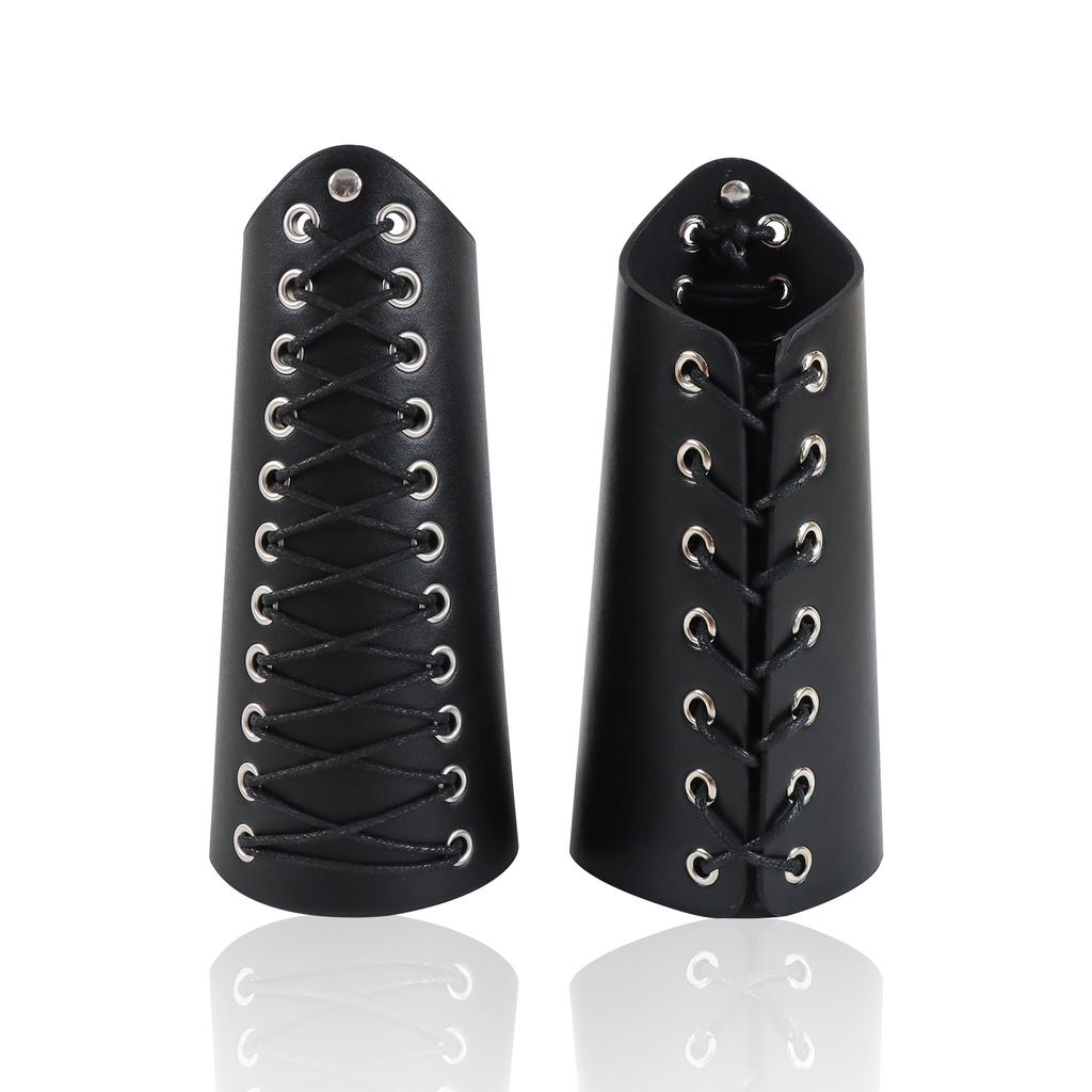 4PCS Medieval Retro Handsome Personality Drawstring Wristband Elf Ear Royal Ear Accessories Set Elf Battle Dress Accessories Set