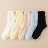 Australian Wool Socks - Children's Autumn-winter Padded Thick Warm Mid-calf Socks with Fabric Label, Sleep Socks, Floor Maternity Socks