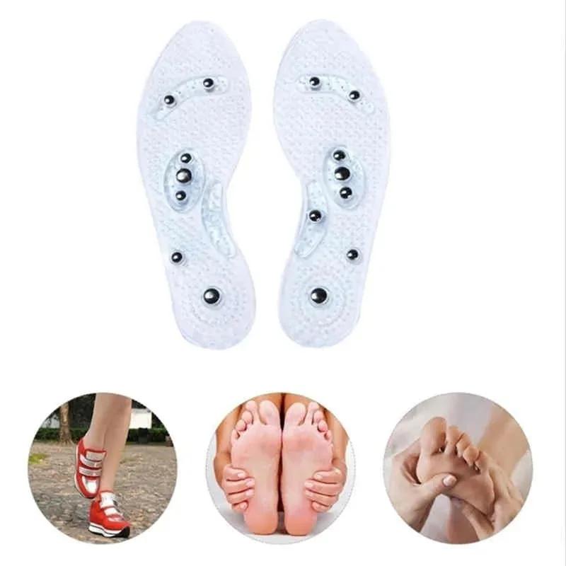 Acupressure On Foot Shoes Insole Magnet Massage Silicone Insoles for Medical Men Increase Time Women Lose Weight Shoe Sole