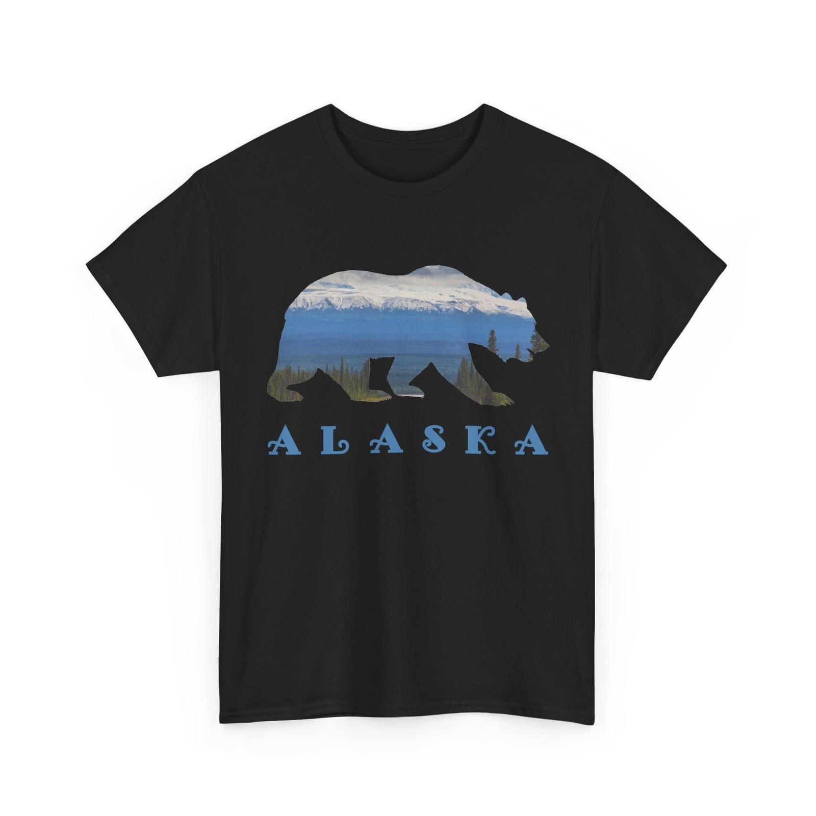 Alaska Shirt, Alaskan Bear Animals Wildlife Nature Lovers Men Shirt M