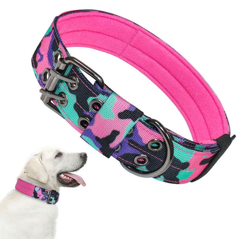 

Cross-Border Tactical Nylon Dog Collar - Adjustable, Thickened, Anti-Escape Design Extra Large