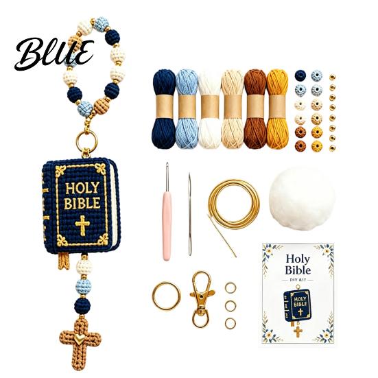 Crochet Backpack Charms Pigeon Kits Handmade Women Keychain Kit DIY Faith Angel Heart Adults Keychain