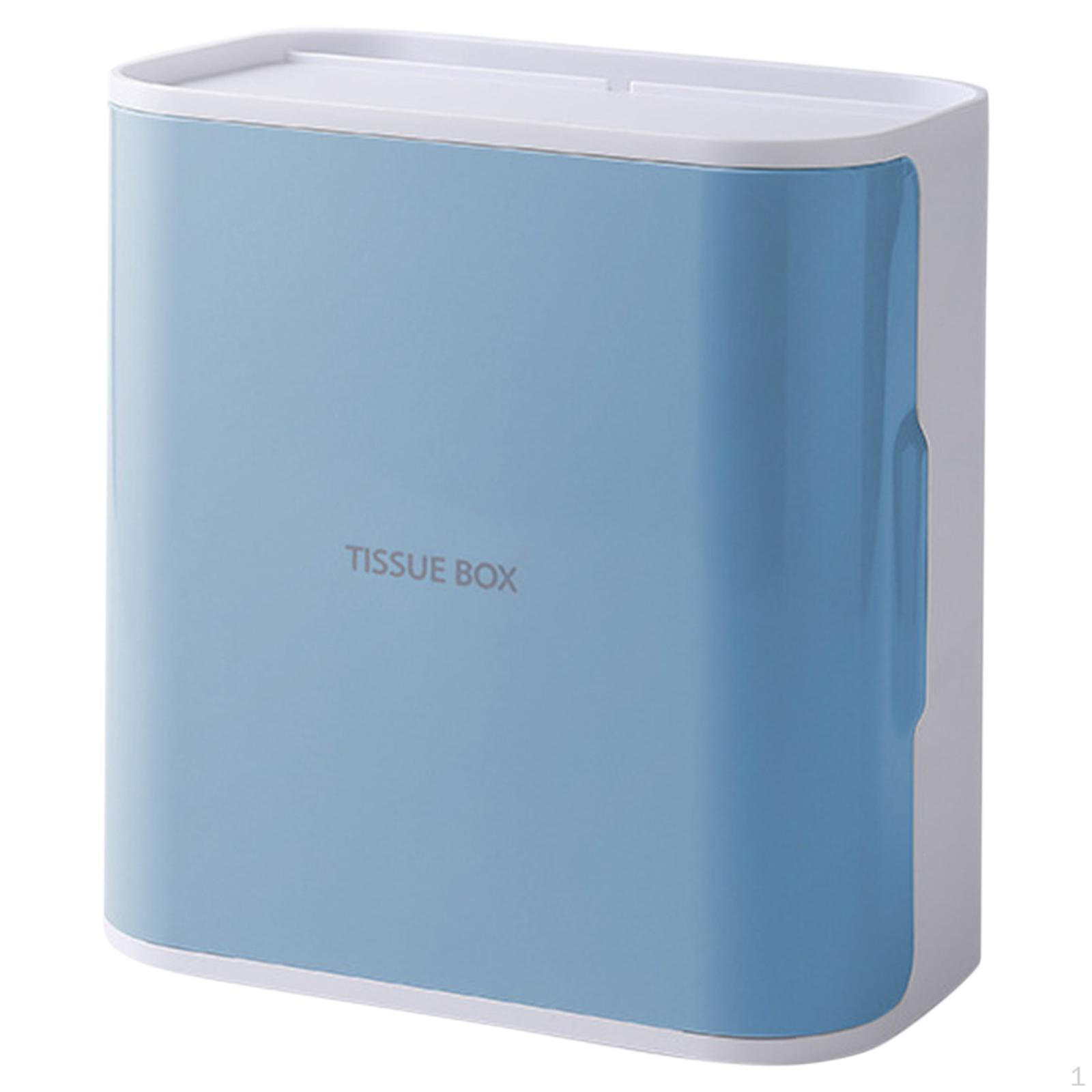 

Holder with Storage Drawer,Waterproof Wall Mounted Tissue Box for Bathroom синій